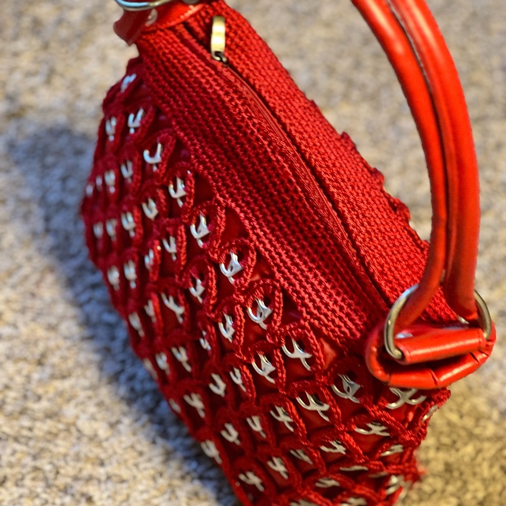 Soda Tab Purse Heart Shape Red